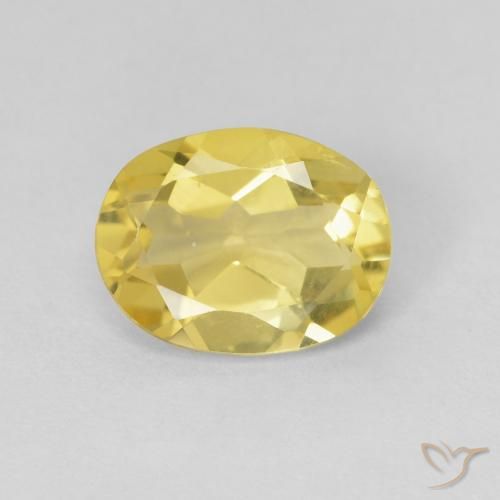1.49ct Natural Light Golden-Yellow Beryl, Oval, VVS-VS