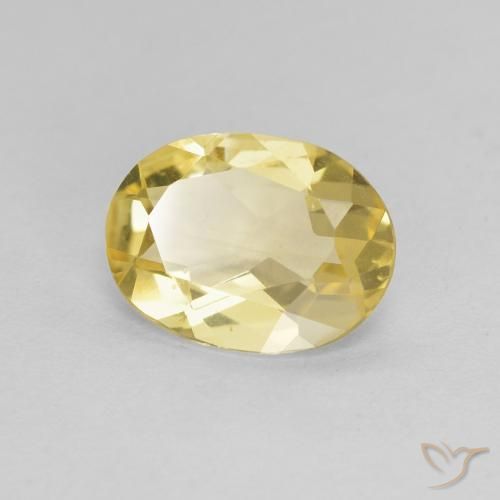 1.19ct Natural Light Golden-Yellow Beryl, Oval, VVS-VS