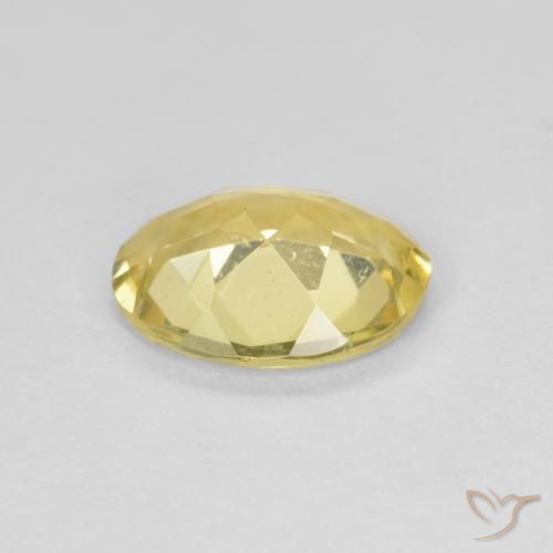 Beryl Gemstone in 8.8 x 6.7 mm Size for Sale, Beryl Stone in Light Yellow Color