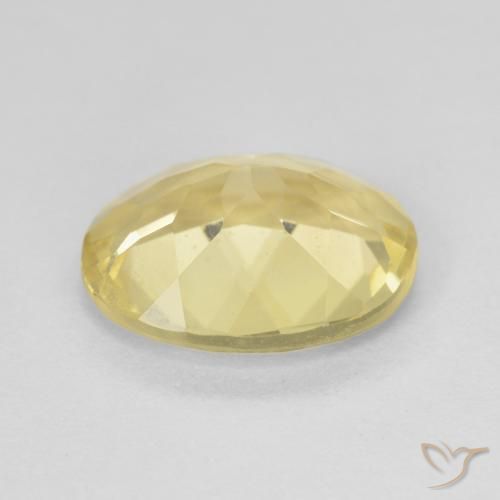 Beryl Gemstone in 10 x 8 mm (calibrated) Size for Sale, Beryl Stone in Light Yellow Color