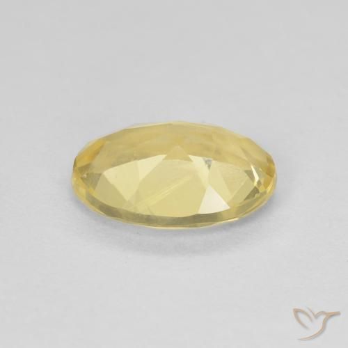 Beryl Gemstone in 9.1 x 6.7 mm Size for Sale, Beryl Stone in Light Golden-Yellow Color
