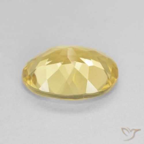 Beryl Gemstone in 10 x 8 mm (calibrated) Size for Sale, Beryl Stone in Light Golden-Yellow Color