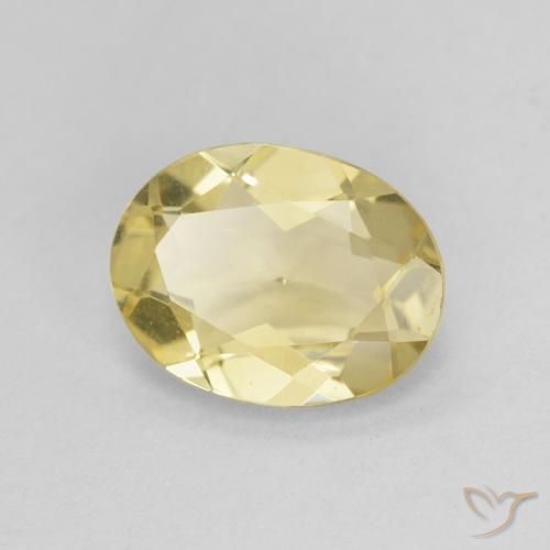 1.50ct Natural Light Golden-Yellow Beryl, Oval, VVS-VS
