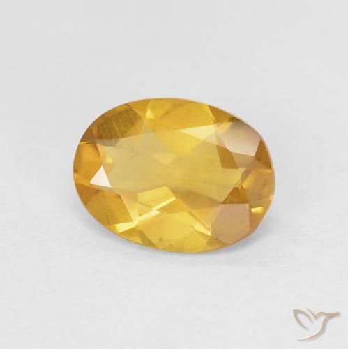 1.32ct Natural Orange-Gold Beryl, Oval, VS