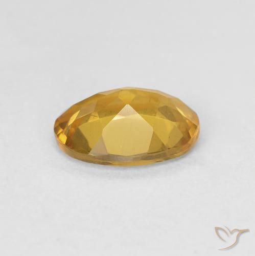 Beryl Gemstone in 8.9 x 6.7 mm Size for Sale, Beryl Stone in Orange-Gold Color