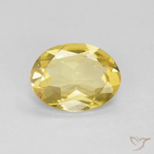 1.26ct Natural Earthy Yellow Beryl, Oval, VS