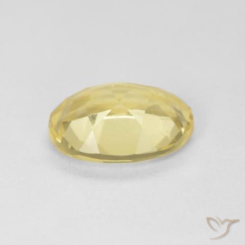 Beryl Gemstone in 9.1 x 6.6 mm Size for Sale, Beryl Stone in Pale Yellow Color