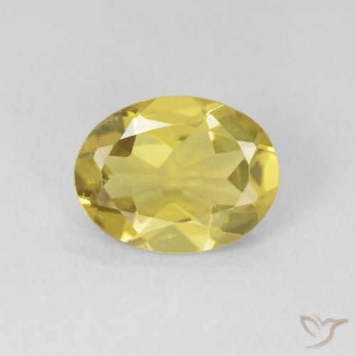 1.34ct Natural Mellow Yellow Beryl, Oval, VS