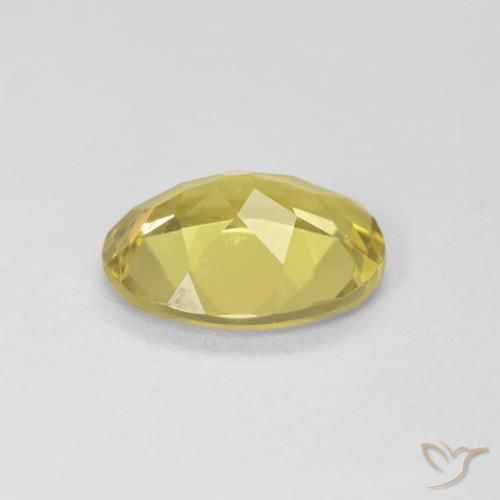 Beryl Gemstone in 8.7 x 6.7 mm Size for Sale, Beryl Stone in Mellow Yellow Color