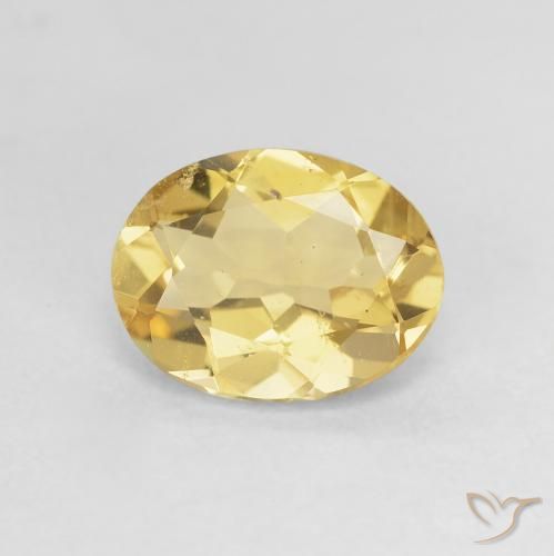 1.59ct Natural Bumblebee Yellow Beryl, Oval, VS
