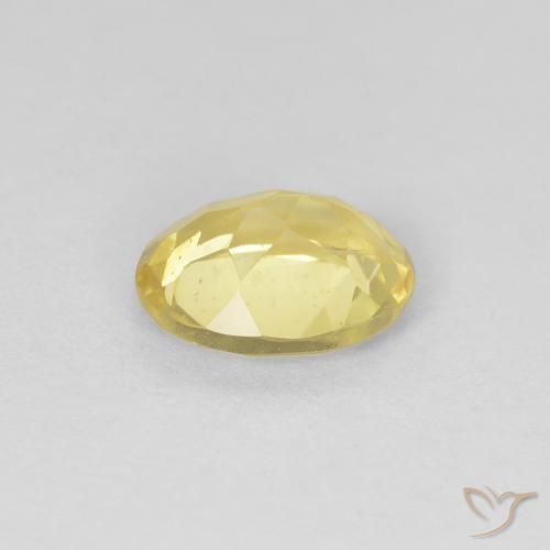 Beryl Gemstone in 8 x 6 mm (calibrated) Size for Sale, Beryl Stone in Very Light Dijon Yellow Color
