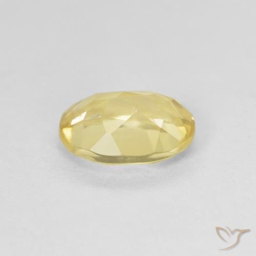 Beryl Gemstone in 8 x 6 mm (calibrated) Size for Sale, Beryl Stone in Medium Yellow Color