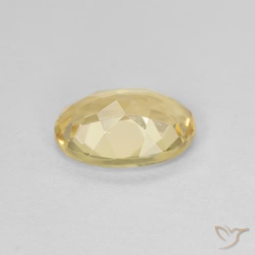 Beryl Gemstone in 9.1 x 6.7 mm Size for Sale, Beryl Stone in Light Gold Color