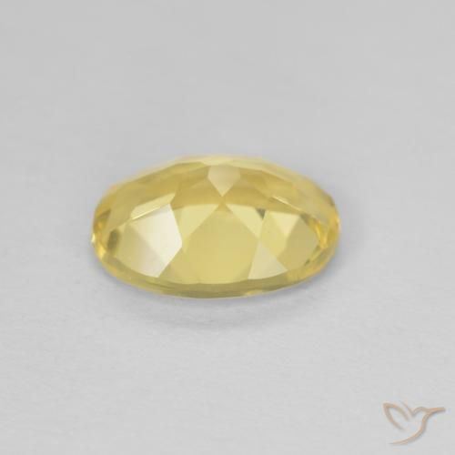 Beryl Gemstone in 9 x 7 mm (calibrated) Size for Sale, Beryl Stone in Light Gold Color