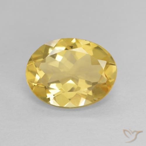 2.19ct Natural Light Yellow Beryl, Oval, VVS
