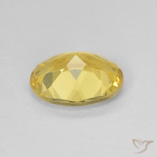 Beryl Gemstone in 9.8 x 7.6 mm Size for Sale, Beryl Stone in Light Golden-Yellow Color