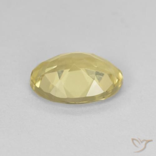 Beryl Gemstone in 9 x 7 mm (calibrated) Size for Sale, Beryl Stone in Light Golden-Yellow Color