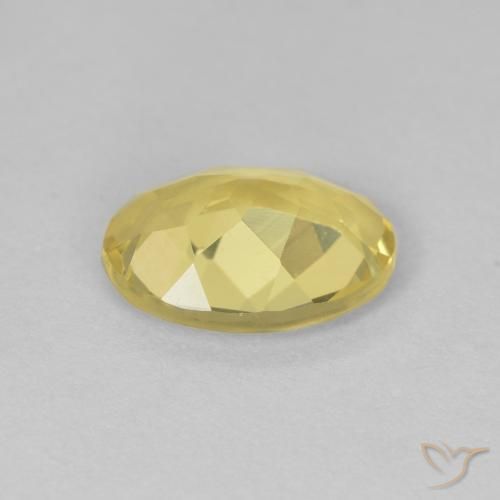 Beryl Gemstone in 9 x 7 mm (calibrated) Size for Sale, Beryl Stone in Light Gold Color