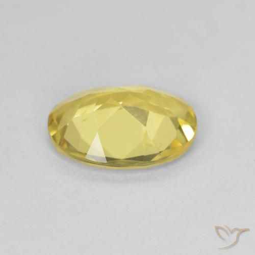 Beryl Gemstone in 9 x 7 mm (calibrated) Size for Sale, Beryl Stone in Light Gold Color