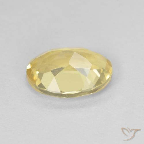 Beryl Gemstone in 9 x 7 mm (calibrated) Size for Sale, Beryl Stone in Light Yellow Color
