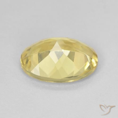 Beryl Gemstone in 10 x 8 mm (calibrated) Size for Sale, Beryl Stone in Light Yellow Color
