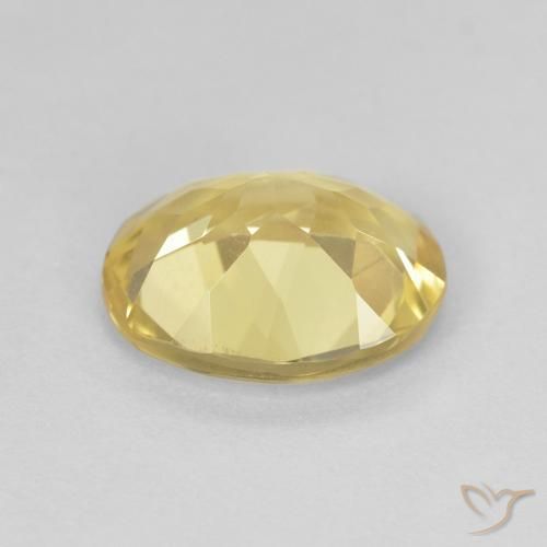 Beryl Gemstone in 10 x 8 mm (calibrated) Size for Sale, Beryl Stone in Light Golden-Yellow Color