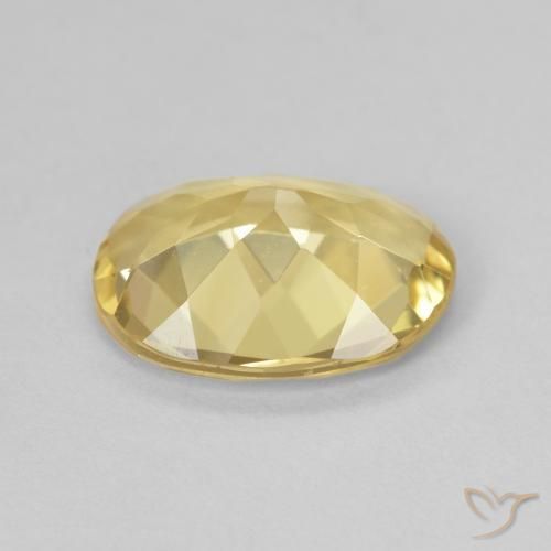 Beryl Gemstone in 10 x 8 mm (calibrated) Size for Sale, Beryl Stone in Light Golden-Yellow Color