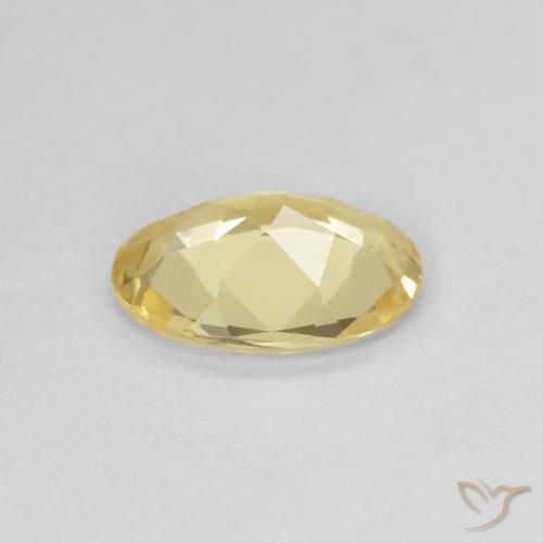 Beryl Gemstone in 9 x 7 mm (calibrated) Size for Sale, Beryl Stone in Light Gold Color