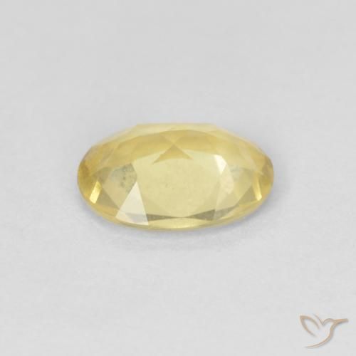 Beryl Gemstone in 7.5 x 5.6 mm Size for Sale, Beryl Stone in Light Gold Color