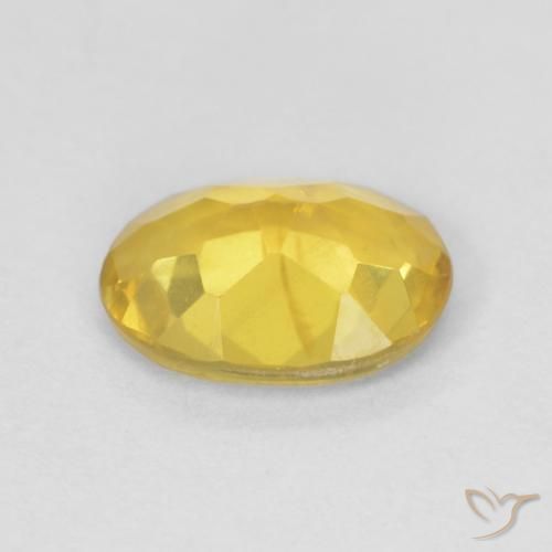 Beryl Gemstone in 7.6 x 5.8 mm Size for Sale, Beryl Stone in Light Golden-Yellow Color