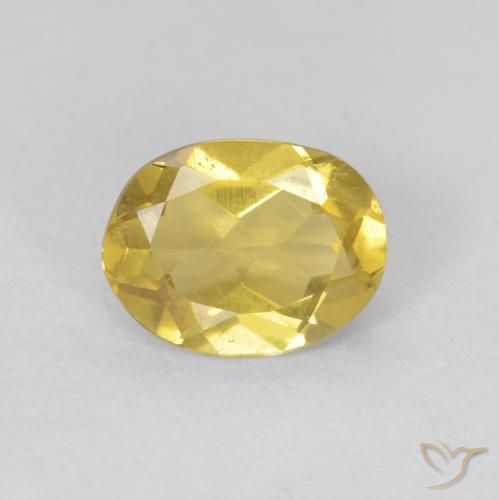1.17ct Natural Light Golden-Yellow Beryl, Oval, VS