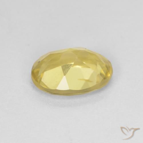 Beryl Gemstone in 8 x 6 mm (calibrated) Size for Sale, Beryl Stone in Light Gold Color
