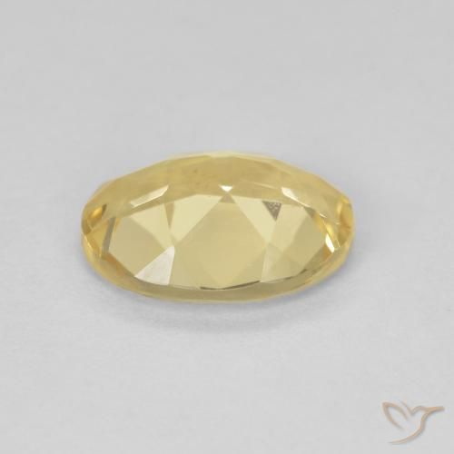 Beryl Gemstone in 9 x 7 mm (calibrated) Size for Sale, Beryl Stone in Light Gold Color