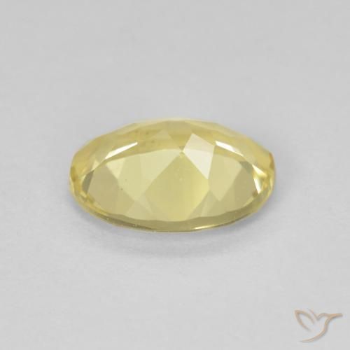 Beryl Gemstone in 9 x 7 mm (calibrated) Size for Sale, Beryl Stone in Light Golden-Yellow Color