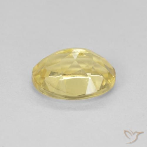Beryl Gemstone in 9 x 7 mm (calibrated) Size for Sale, Beryl Stone in Light Golden-Yellow Color