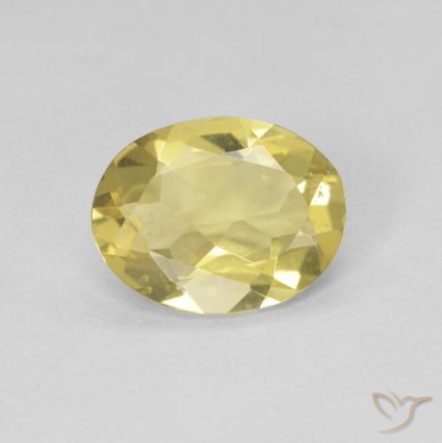 1.29ct Natural Light Golden-Yellow Beryl, Oval, VVS-VS