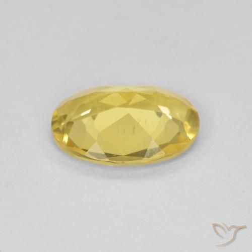 Beryl Gemstone in 9 x 7 mm (calibrated) Size for Sale, Beryl Stone in Light Gold Color