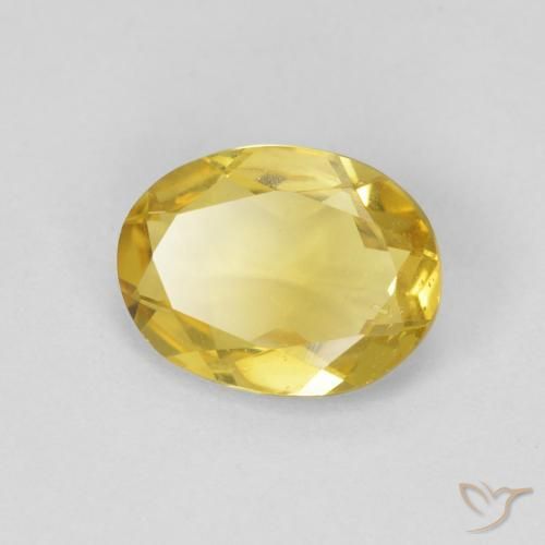 1.48ct Natural Light Golden-Yellow Beryl, Oval, VS
