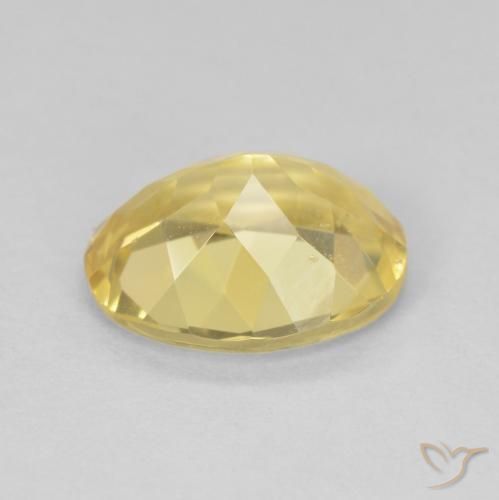 Beryl Gemstone in 10 x 8 mm (calibrated) Size for Sale, Beryl Stone in Light Yellow Color