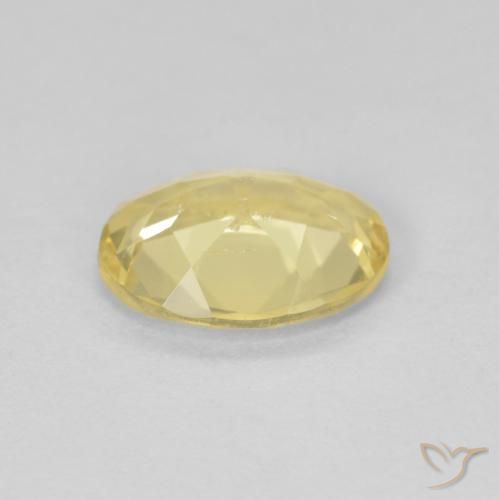 Beryl Gemstone in 9 x 7 mm (calibrated) Size for Sale, Beryl Stone in Light Gold Color