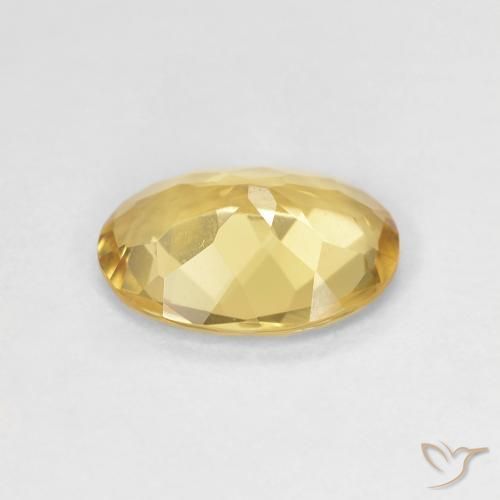 Beryl Gemstone in 9.9 x 7.5 mm Size for Sale, Beryl Stone in Light Yellow Color