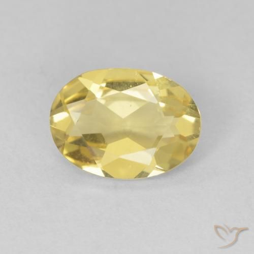 0.92ct Natural Light Golden-Yellow Beryl, Oval, VVS-VS, Photo A
