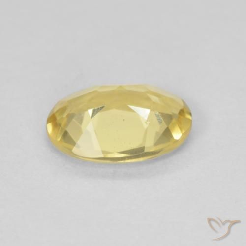 Beryl Gemstone in 8 x 6 mm (calibrated) Size for Sale, Beryl Stone in Light Golden-Yellow Color