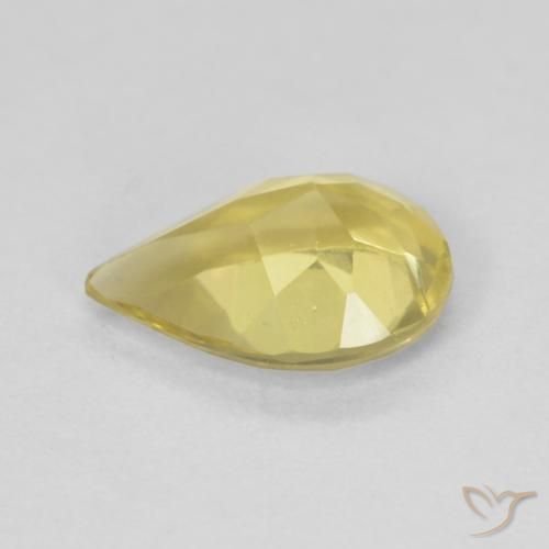 Beryl Gemstone in 9.1 x 6.3 mm Size for Sale, Beryl Stone in Light Gold Color