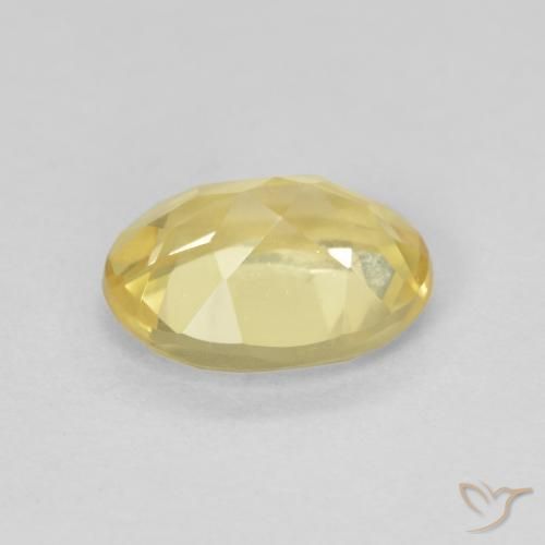 Beryl Gemstone in 8.3 x 6.3 mm Size for Sale, Beryl Stone in Light Golden-Yellow Color