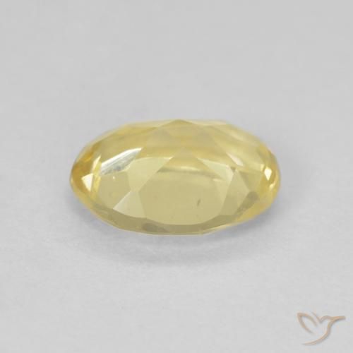 Beryl Gemstone in 8 x 6 mm (calibrated) Size for Sale, Beryl Stone in Light Yellow Color