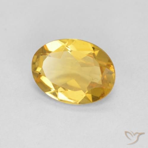 1.35 ct Yellow Beryl Stone, Natural Beryl in Oval Facet Shape for Sale