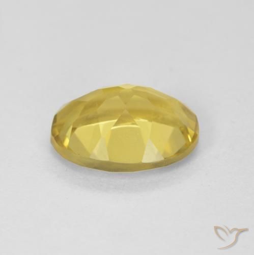 Beryl Gemstone in 9 x 7 mm (calibrated) Size for Sale, Beryl Stone in Light Gold Color