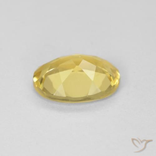 Beryl Gemstone in 8.8 x 6.6 mm Size for Sale, Beryl Stone in Light Golden-Yellow Color