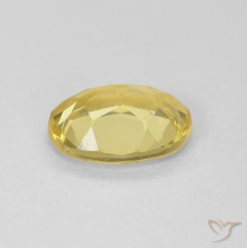 Beryl Gemstone in 9 x 7 mm (calibrated) Size for Sale, Beryl Stone in Light Yellow Color